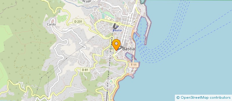 localisation de l'entreprise COORDINATION-TRAVAUX-BATIMENT-CORSE à BASTIA