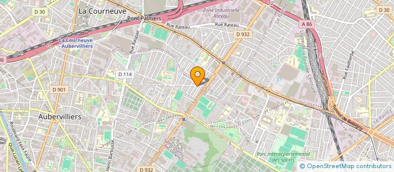 localisation de l'entreprise COORDINATION TRAVAUX BATIMENTS à AUBERVILLIERS