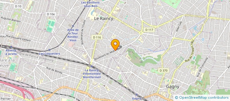 localisation de l'entreprise COORDINATION VAUBAN à LE RAINCY