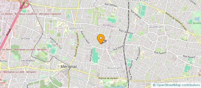 localisation de l'entreprise COORDIS à MERIGNAC