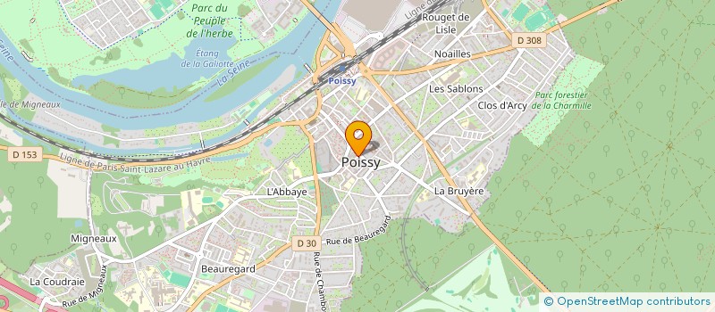 localisation de l'entreprise COORDONNERIE DE LA MAIRIE  POISSY