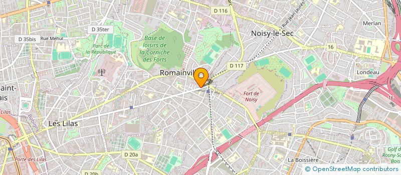localisation de l'entreprise COORDONNERIE ROMAINE  ROMAINVILLE