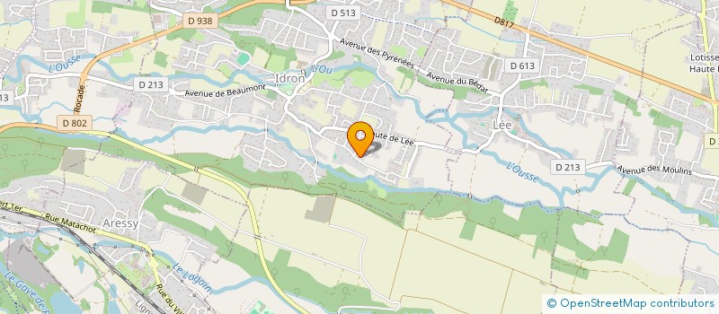 localisation de l'entreprise COORDOS BEARN SPORT 64 (CBS 64)  IDRON