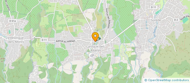 localisation de l'entreprise COORMED 66  VILLELONGUE-DELS-MONTS