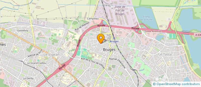 localisation de l'entreprise COORSEP à BRUGES