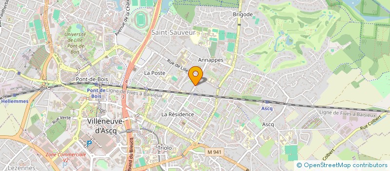 localisation de l'entreprise COOS à VILLENEUVE-D'ASCQ