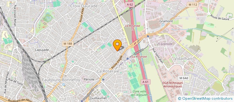 localisation de l'entreprise COOSMOSE  TOULOUSE