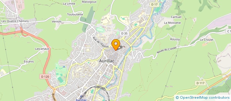 localisation de l'entreprise COP 1 RUE DE LA COSTE à AURILLAC