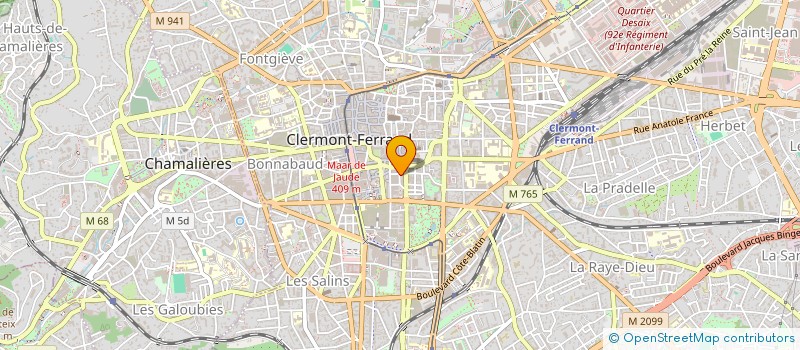 localisation de l'entreprise COP 1 RUE GILBERT MOREL  CLERMONT-FERRAND