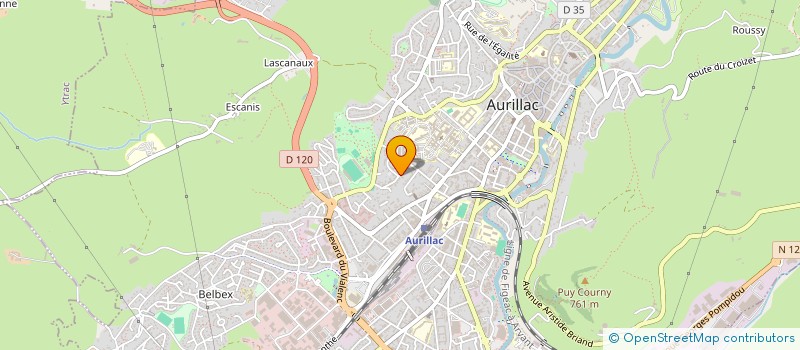 localisation de l'entreprise COP 11 RUE DU DR MALLET à AURILLAC