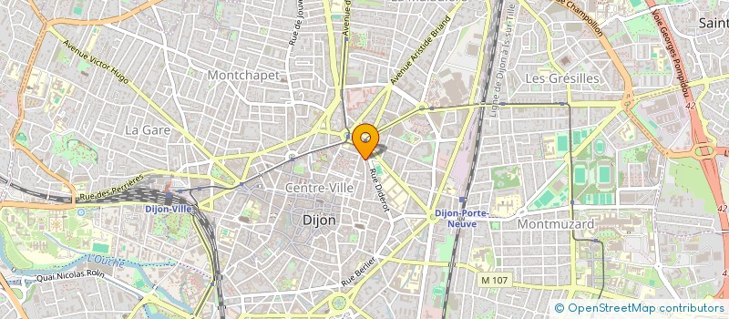 localisation de l'entreprise COP 11 RUE VANNERIE  DIJON