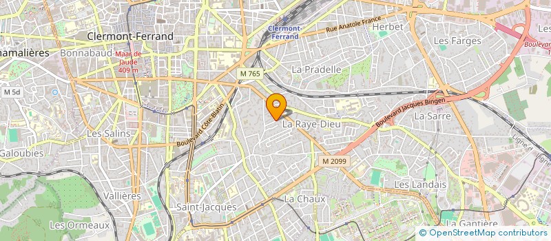 localisation de l'entreprise COP.12-14 R.PORT ROYAL-EV  CLERMONT-FERRAND