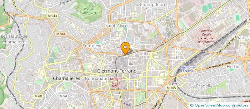 localisation de l'entreprise COP 12 RUE ANDRE MOINIER  CLERMONT-FERRAND