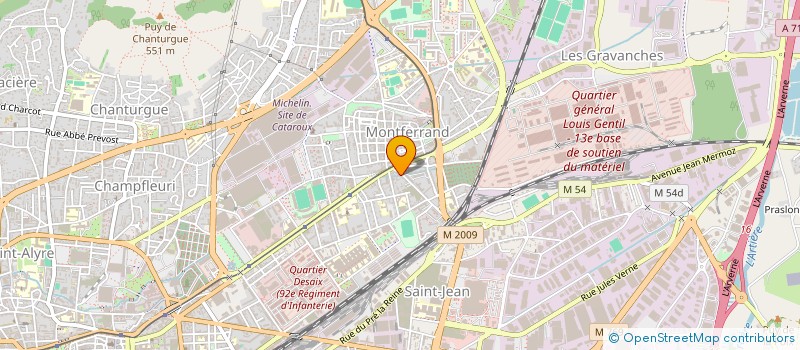 localisation de l'entreprise COP 12 RUE DES CHANDIOTS  CLERMONT-FERRAND