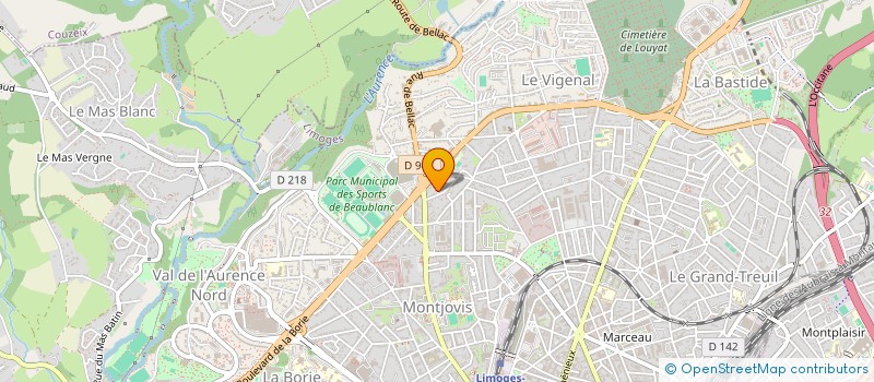 localisation de l'entreprise COP 17-19 PETITES TUILIERES à LIMOGES