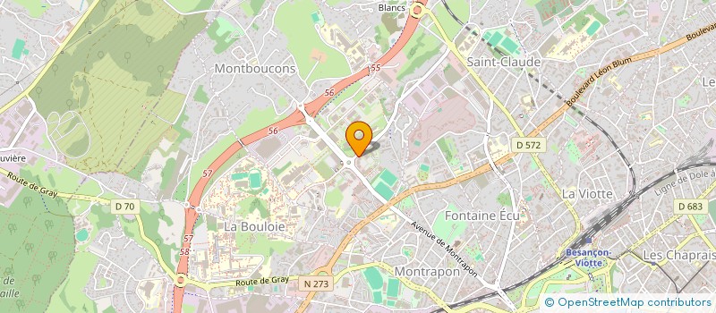 localisation de l'entreprise COP 17C RUE ALAIN SAVARY à BESANCON