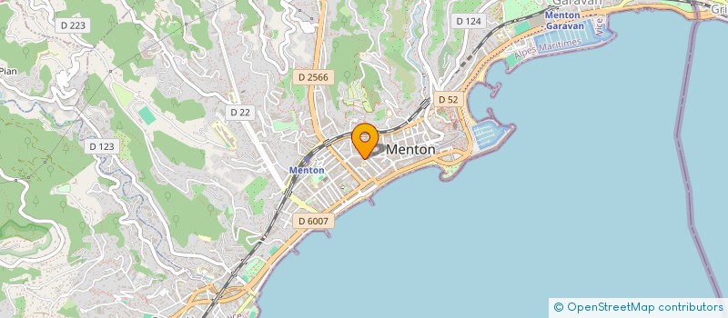 localisation de l'entreprise COP 18 RUE PRATO  MENTON