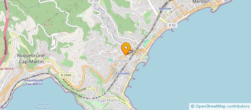 localisation de l'entreprise COP 181 AV A BRIAND à ROQUEBRUNE-CAP-MARTIN