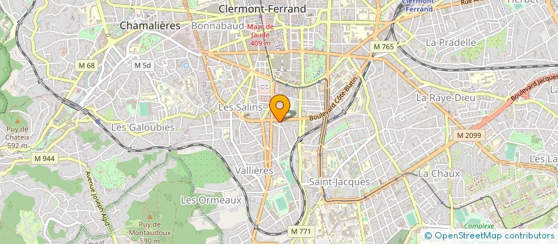 localisation de l'entreprise COP 2 BD JOSEPH GIROD  CLERMONT-FERRAND