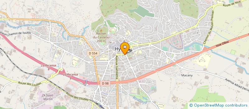 localisation de l'entreprise COP 20 AV MARECHAL LYAUTEY à HYERES