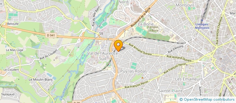 localisation de l'entreprise COP 22 RUE DE LA FRATERNITE à LIMOGES