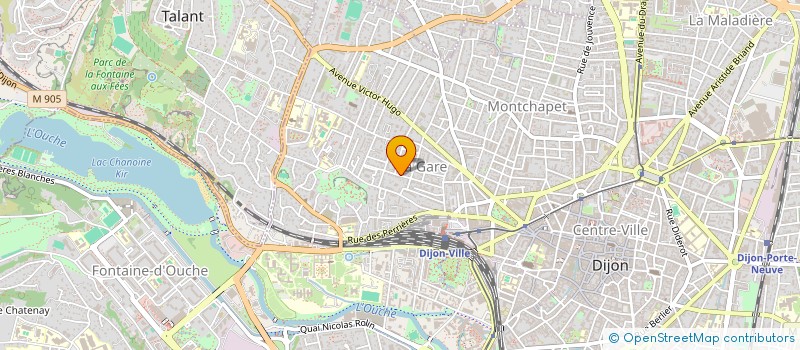 localisation de l'entreprise COP  22 RUE LAMARTINE  DIJON