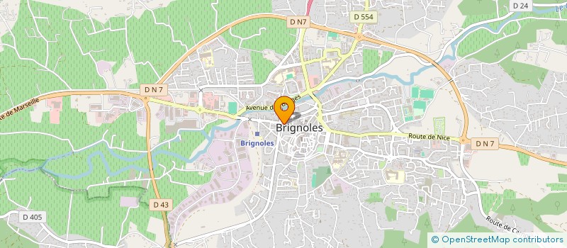 localisation de l'entreprise COP 25 RUE REPUBLIQUE  BRIGNOLES