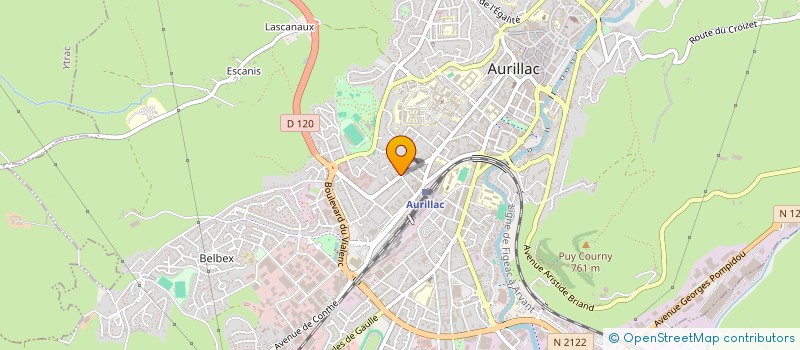 localisation de l'entreprise COP 30B AV DU 4 SEPTEMBRE à AURILLAC