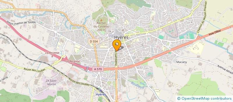 localisation de l'entreprise COP 35 AV GAMBETTA à HYERES