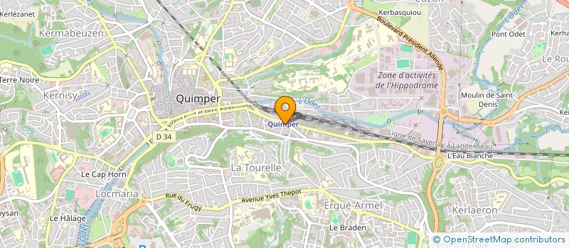 localisation de l'entreprise COP 375 OPTIMA à QUIMPER