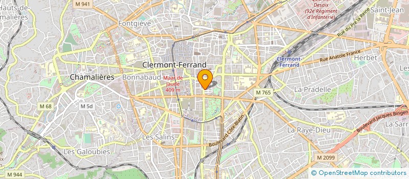 localisation de l'entreprise COP 39 R BALLAINVILLIERS  CLERMONT-FERRAND