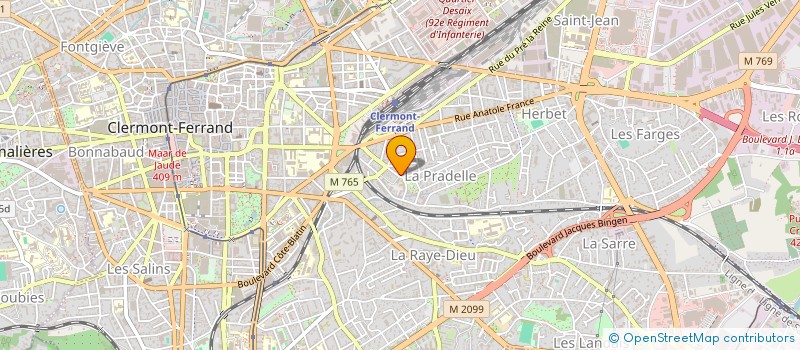 localisation de l'entreprise COP.39 R CARTOUCHERIE-EV  CLERMONT-FERRAND