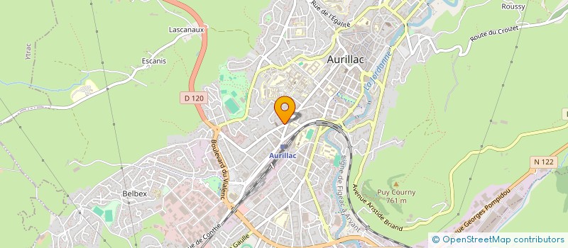localisation de l'entreprise COP 4 AV DU 4 SEPTEMBRE à AURILLAC