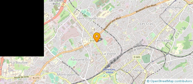 localisation de l'entreprise COP 4 BIS RUE DU TUNNEL à BESANCON
