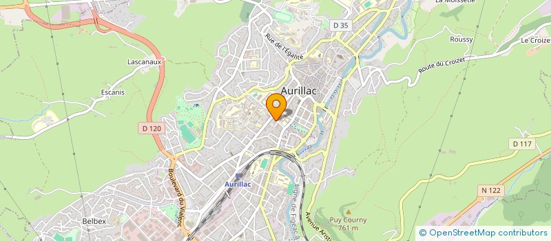 localisation de l'entreprise COP 4 R JULES FERRY à AURILLAC