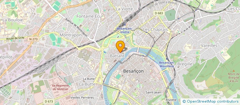 localisation de l'entreprise COP 41 - 43 RUE BATTANT à BESANCON