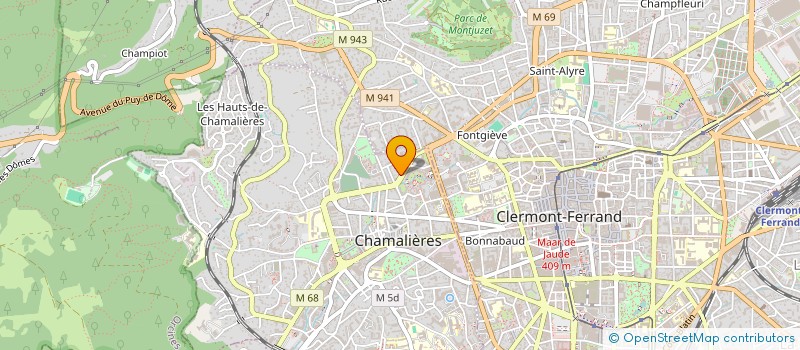 localisation de l'entreprise COP 5 AV BERGOUGNAN  CHAMALIERES