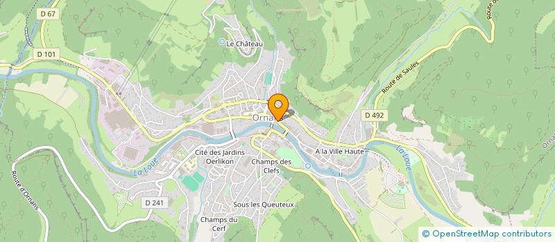 localisation de l'entreprise COP 5 RUE PIERRE VERNIER  ORNANS