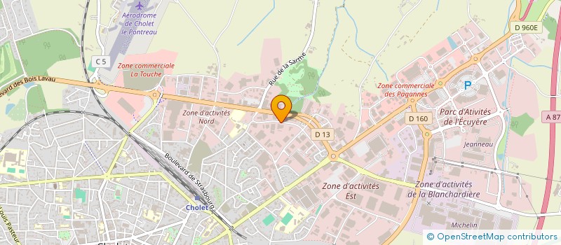localisation de l'entreprise COP à CHOLET