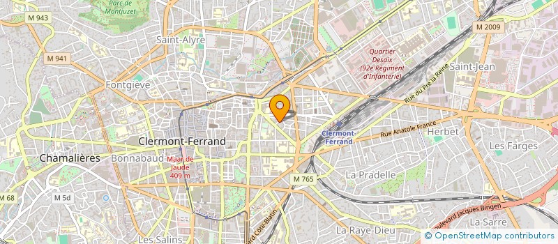 localisation de l'entreprise COP.6 R DE BILLOM-EV  CLERMONT-FERRAND