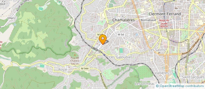 localisation de l'entreprise COP.7 AV DE LA  GARE  CHAMALIERES