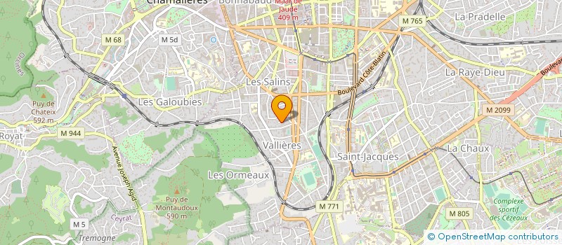 localisation de l'entreprise COP 7 RUE DE L' OLAGNE CL  CLERMONT-FERRAND