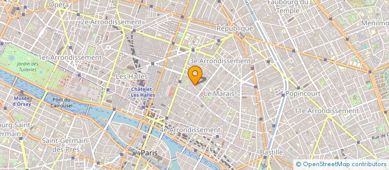 localisation de l'entreprise COP 72 RUE DU TEMPLE 75003 PARIS  PARIS