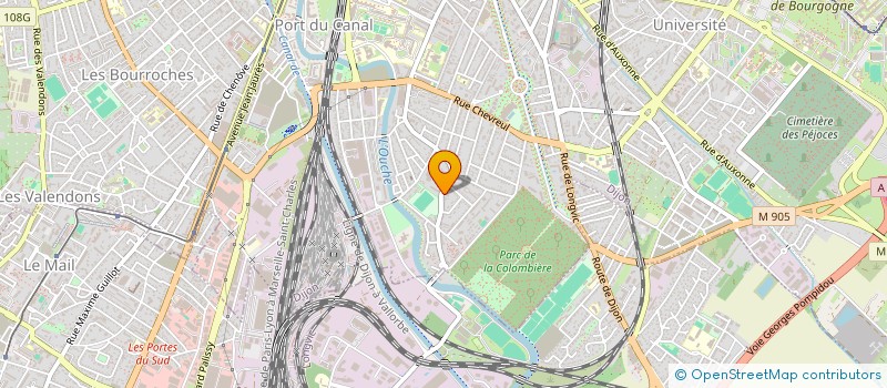 localisation de l'entreprise COP 87 RUE DES MOULINS  DIJON