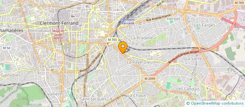 localisation de l'entreprise COP 97 BD LAFAYETTE  CLERMONT-FERRAND