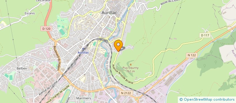 localisation de l'entreprise COP AURORE A ET B à AURILLAC