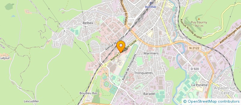 localisation de l'entreprise COP AUTEUIL à AURILLAC