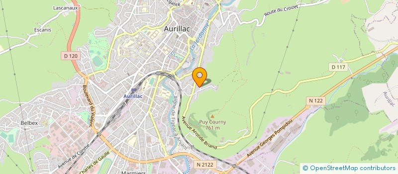 localisation de l'entreprise COP AV A. BRIAND à AURILLAC