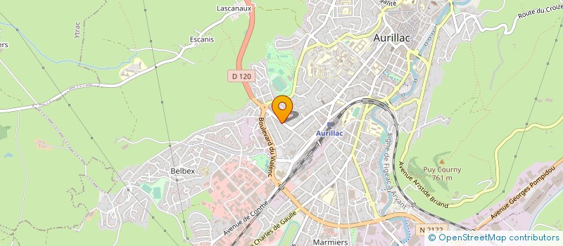 localisation de l'entreprise COP AV DE LA LIBERTE à AURILLAC