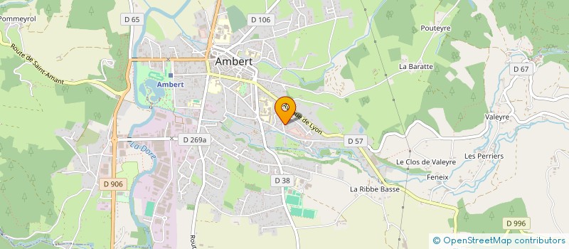 localisation de l'entreprise COP.AV MINARD-AMBERT  AMBERT